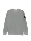 Stone Island logo-patch corduroy sweatshirt