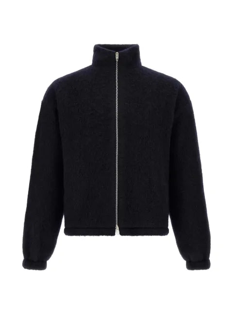 Jil Sander textured-knit zip-up cardigan