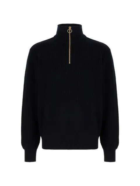 Paul & Shark ribbed-knit half-zip sweater