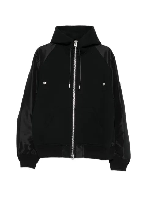 sacai hybrid panelled lightweight jacket