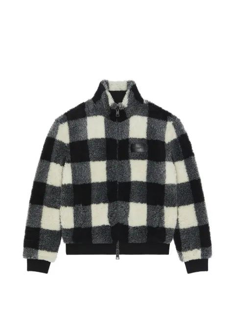 Givenchy checked fleece jacket