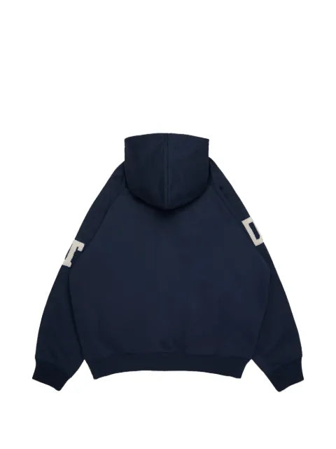 Denim Tears Chenille patch zip-up hoodie