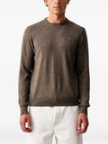Aeronautica Militare logo-embroidered crew-neck sweater
