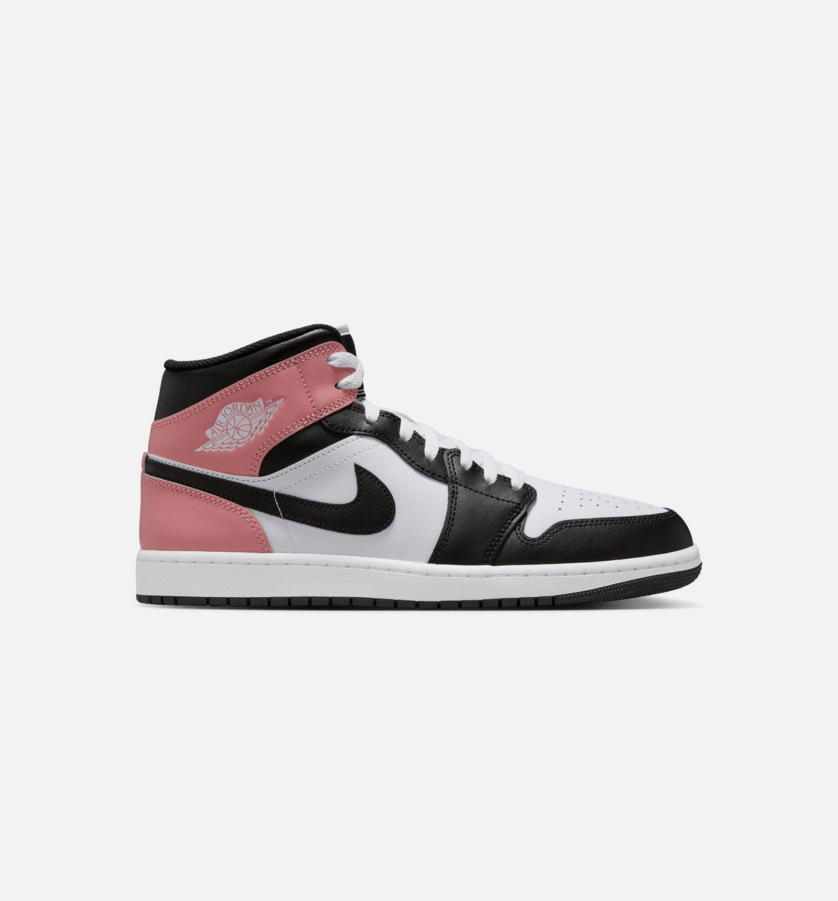 Air Jordan 1 Mid Men's Lifestyle Shoes - White/Rust Pink/Black