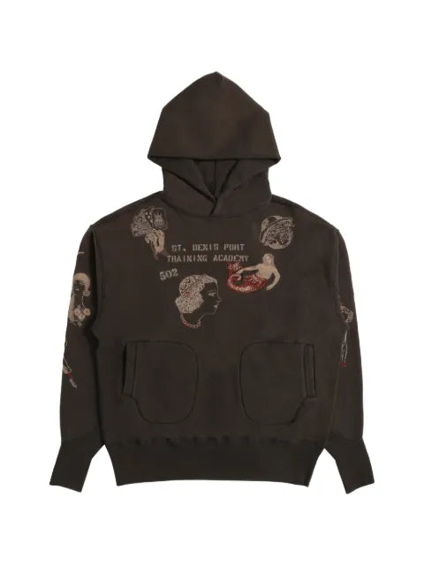 Samuel Zelig Duffle embroidered-graphic hoodie