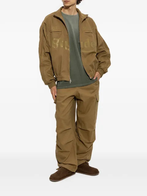 RHUDE Rally Track logo-print zip-up jacket