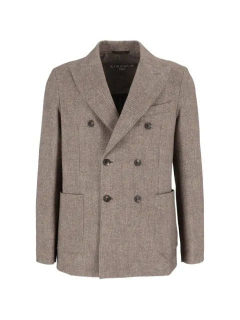 Circolo 1901 double-breasted patch-pocket jacket