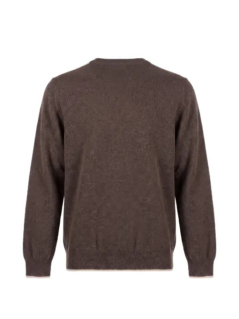 Peserico ribbed-trim sweater