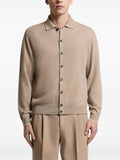 Peserico button-up collared cardigan