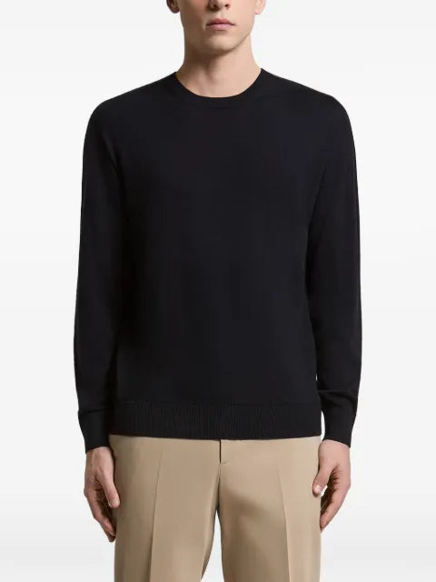 Peserico crew-neck ribbed-trim sweater
