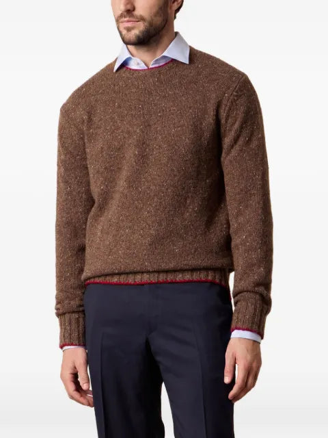 Brooks Brothers Donegal yarn crew-neck sweater