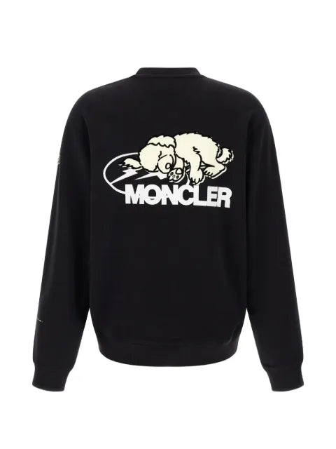 Moncler x Fragment logo-print cotton hoodie