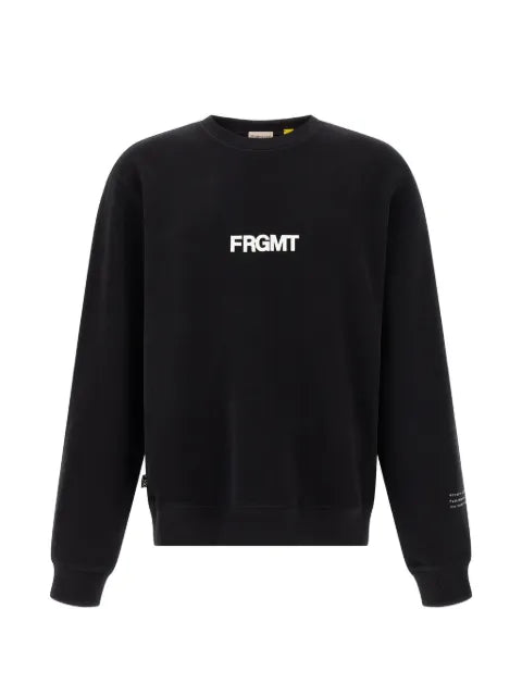 Moncler x Fragment logo-print cotton hoodie