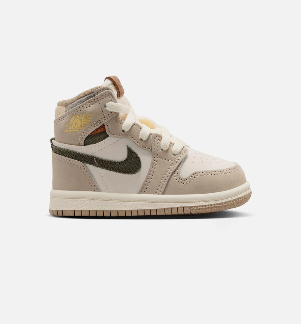 Air Jordan 1 Retro High OG "Khaki" Infant/Toddler Shoe – Khaki/Sail/Coconut Milk/Cargo Khaki