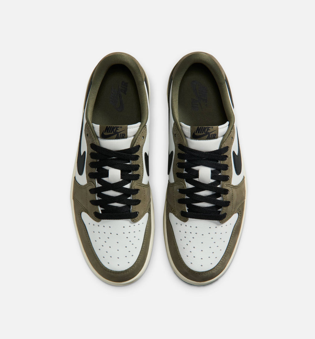 Air Jordan 1 Low OG Men's Lifestyle Shoe - Medium Olive & Summit White
