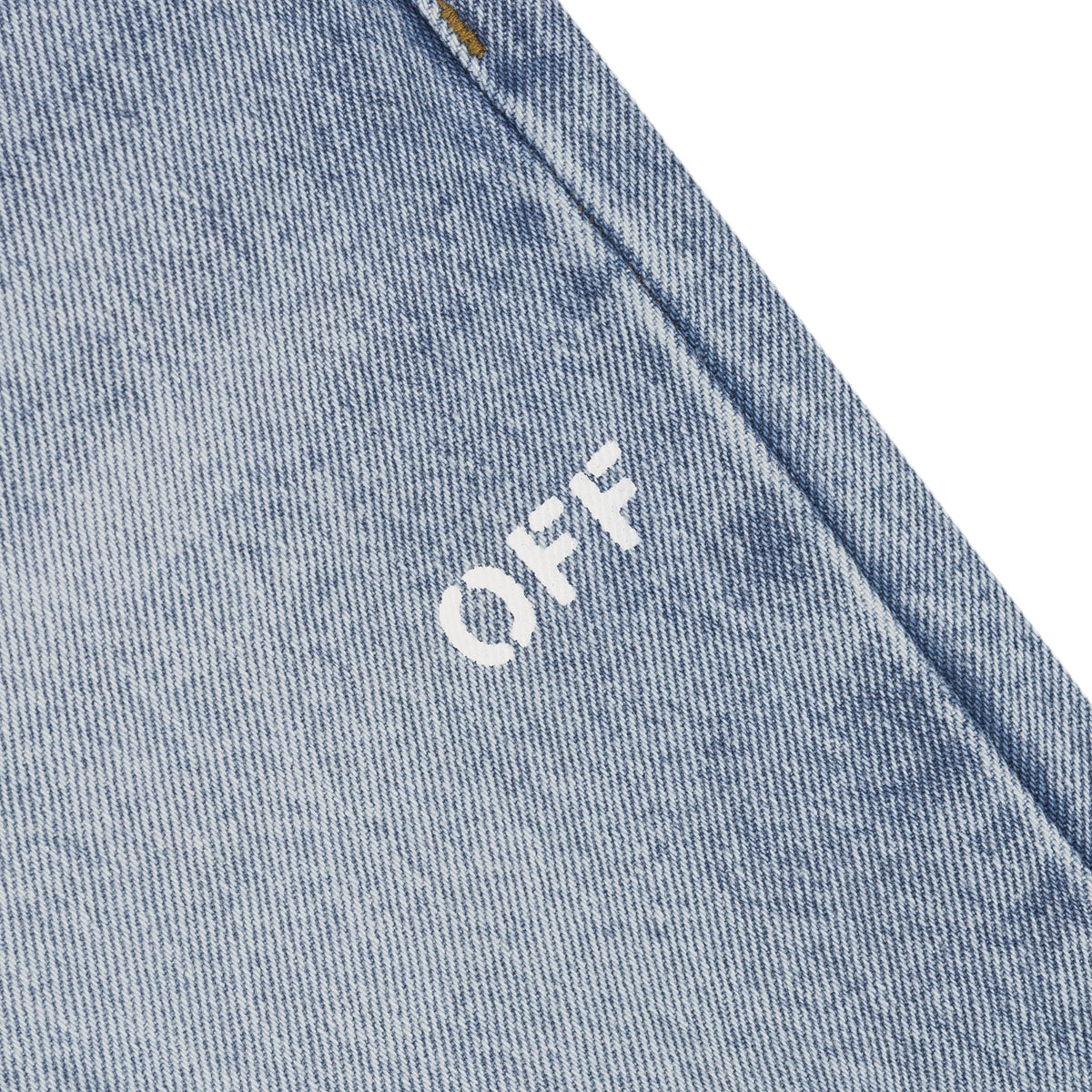 Light Indigo Relaxed Fit Spray Arrow Jeans