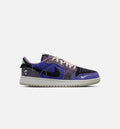 Air Jordan 1 Low OG Grade School Lifestyle Shoes - Regency Purple Dark Raisin