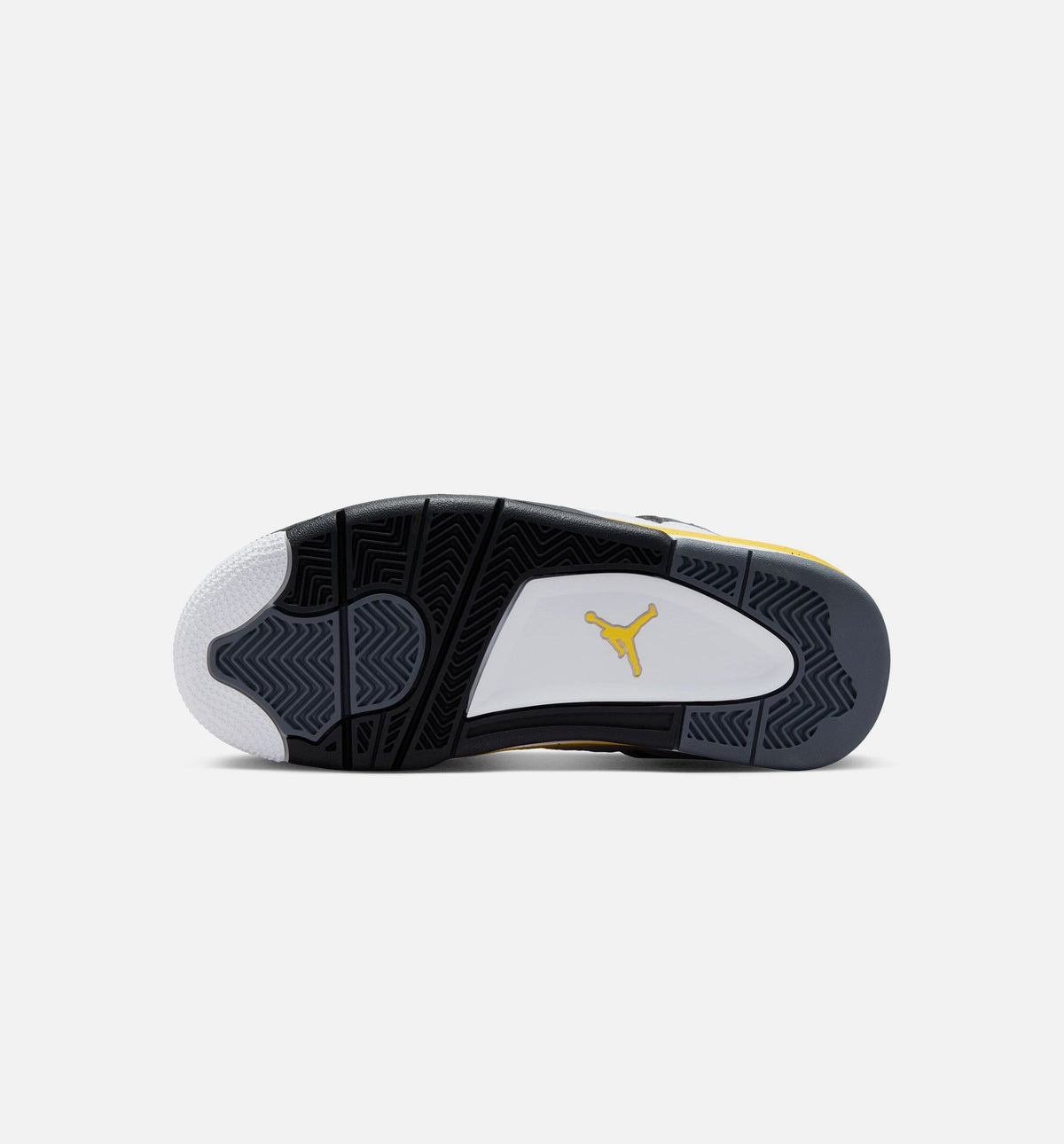 Air Jordan 4 Retro Rare Air Tour Yellow Big Kids' Lifestyle Shoes - White/Dark Blue Grey/Black/Tour Yellow