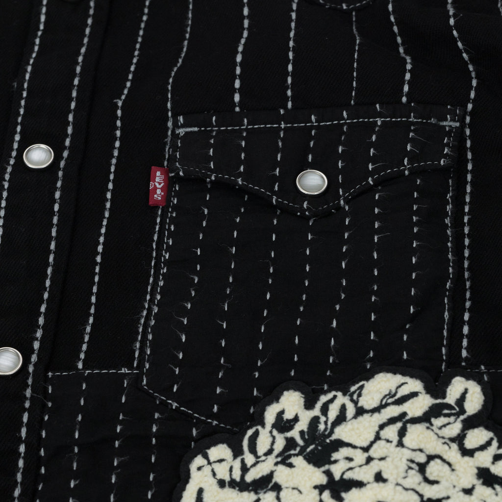 Black Levi's Overdyed Western Button-Up