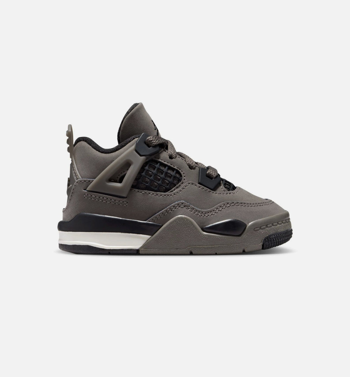 Air Jordan 4 Retro Cave Stone And Black Infant & Toddler Lifestyle Shoes - Cave Stone/Black/Moon Particle