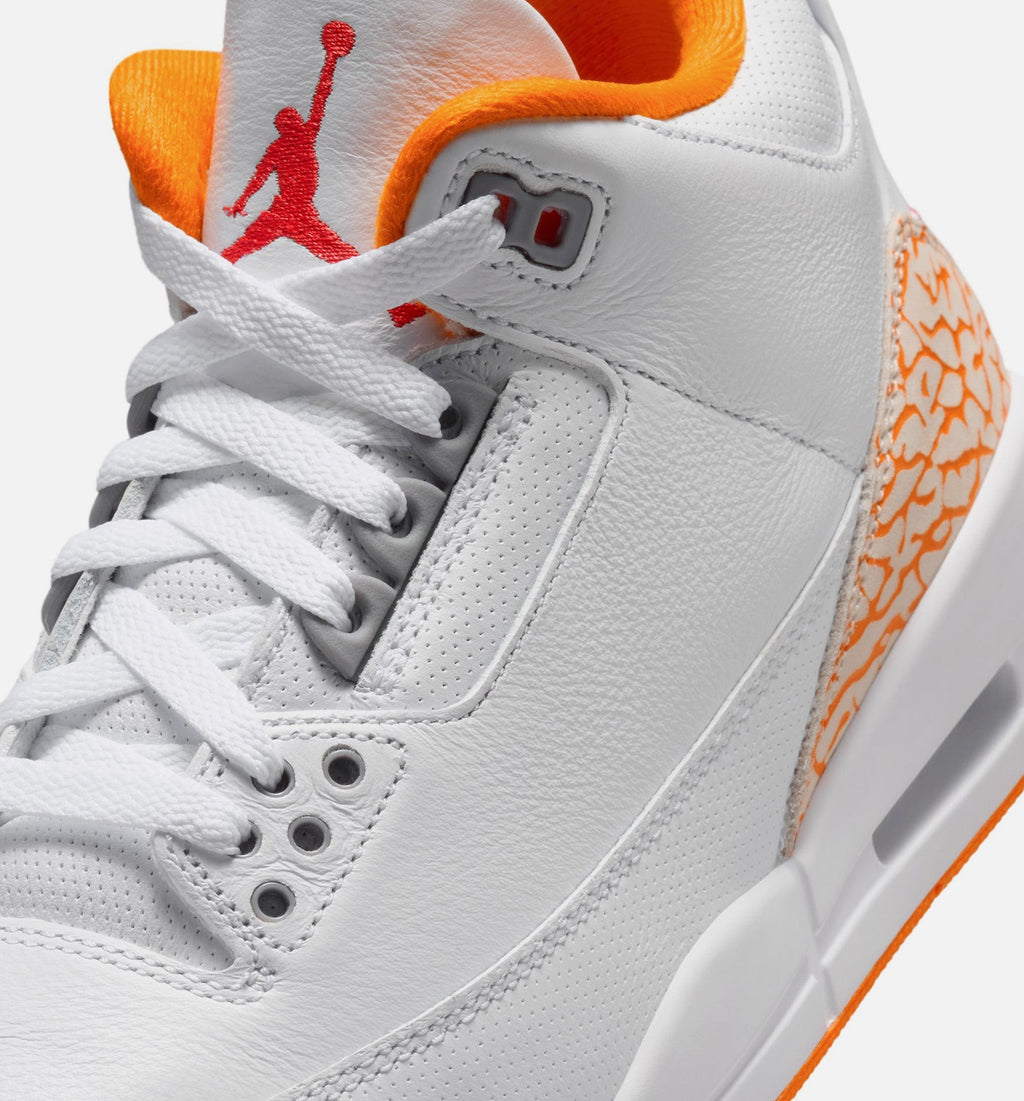 Air Jordan 3 Retro Orange Citrus Women's Lifestyle Shoes - White/Multicolor