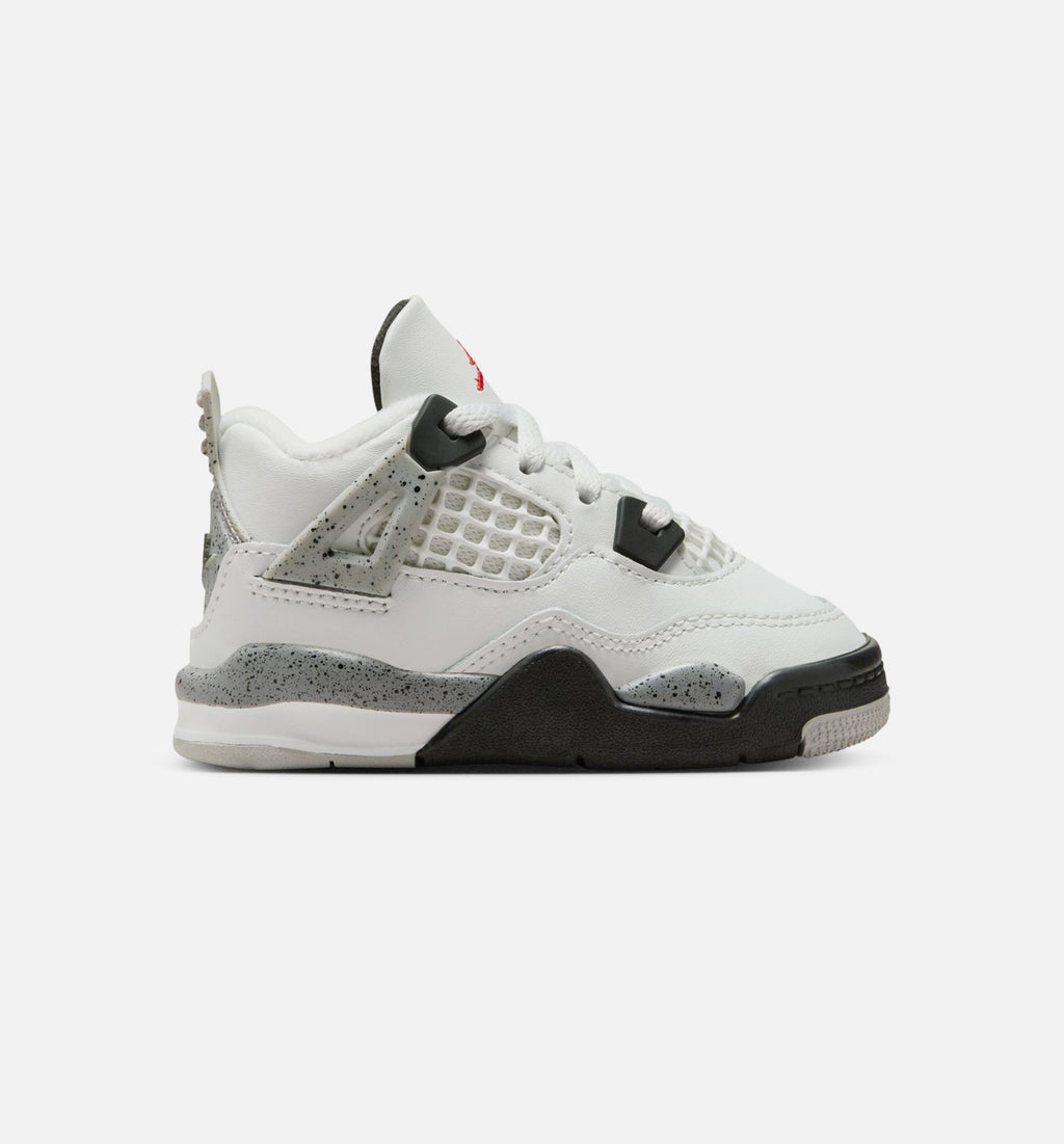 Air Jordan 4 Retro White Cement Infant/Toddler Lifestyle Shoe