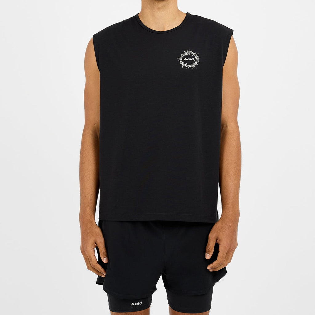 Acid Running The Good Fight Tank: Black