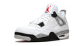 Air Jordan 4 Retro OG 'White Cement' – The Original Grail with Fire Red Accents & Cement Grey Speckle