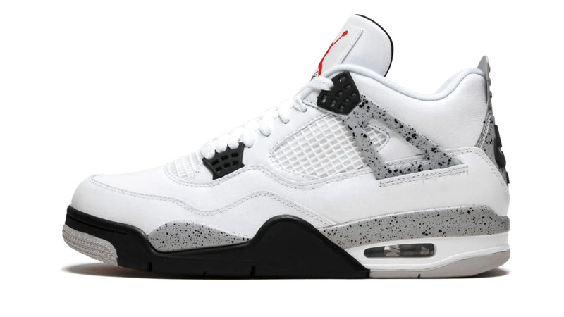 Air Jordan 4 Retro OG 'White Cement' – The Original Grail with Fire Red Accents & Cement Grey Speckle