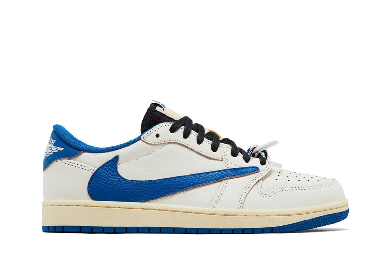 Fragment Design x Travis Scott x Air Jordan 1 Low OG SP 'Sail Military Blue' – The Most Coveted Three-Way Jordan Collab Ever Made