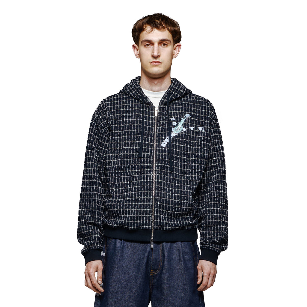 "on air" tweed Zip Up