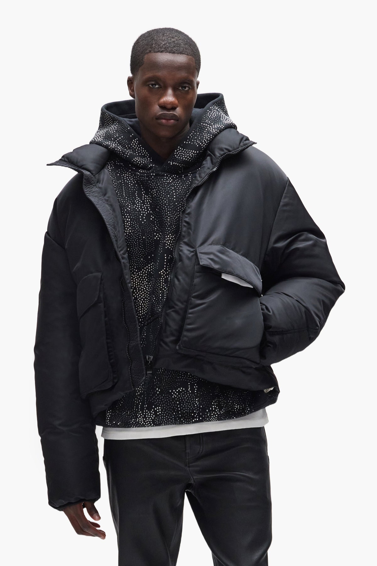 Twill Puffer Jacket