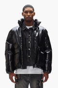 Leather Puffer Jacket