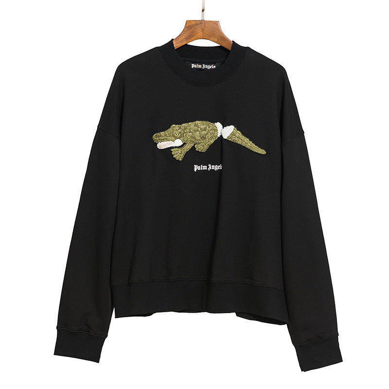 Palm Angels Kill the Bear Crocodile Heart Oversized Hoodie Streetwear