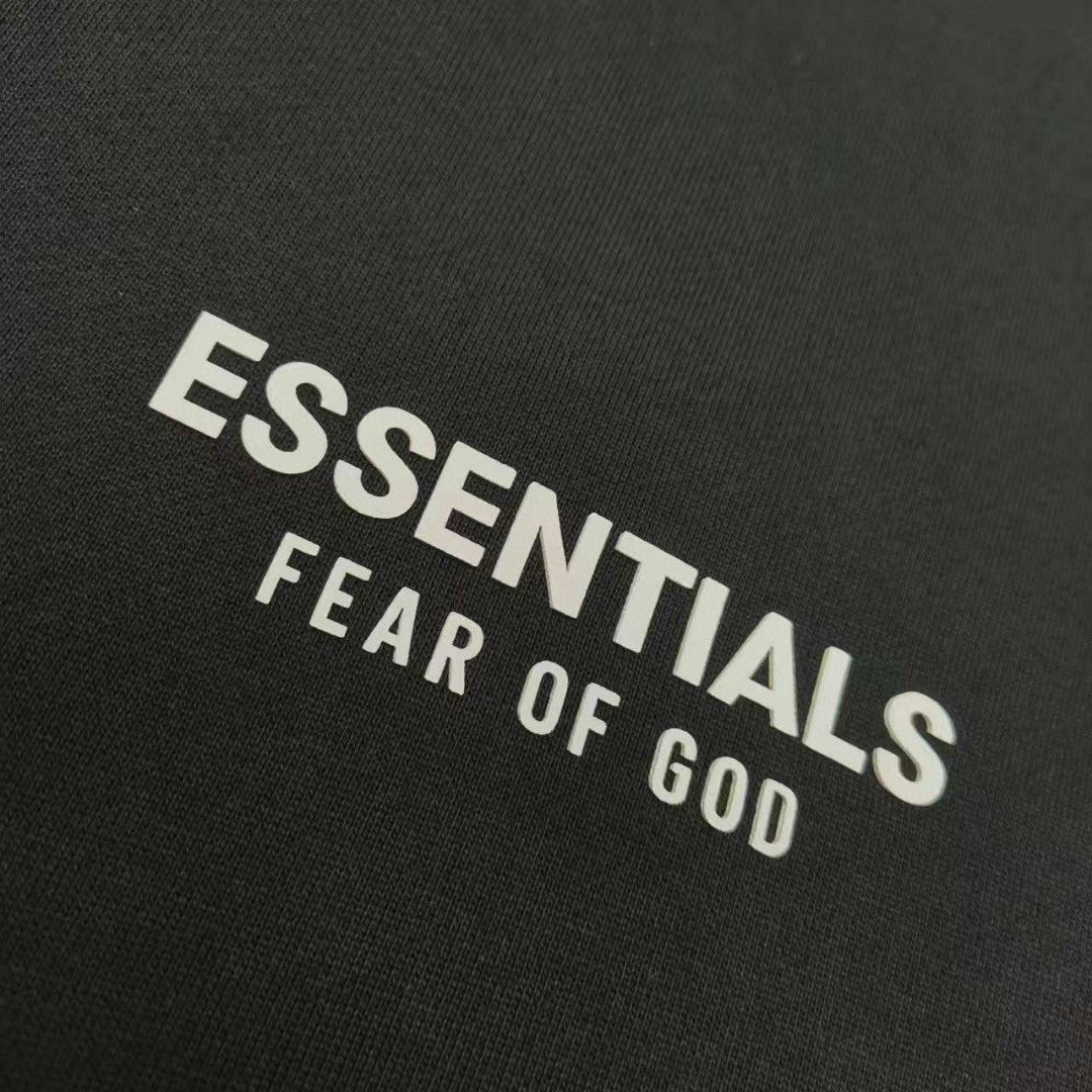 Fear of God Essentials Silicone Letter Graphic Pullover Hoodie
