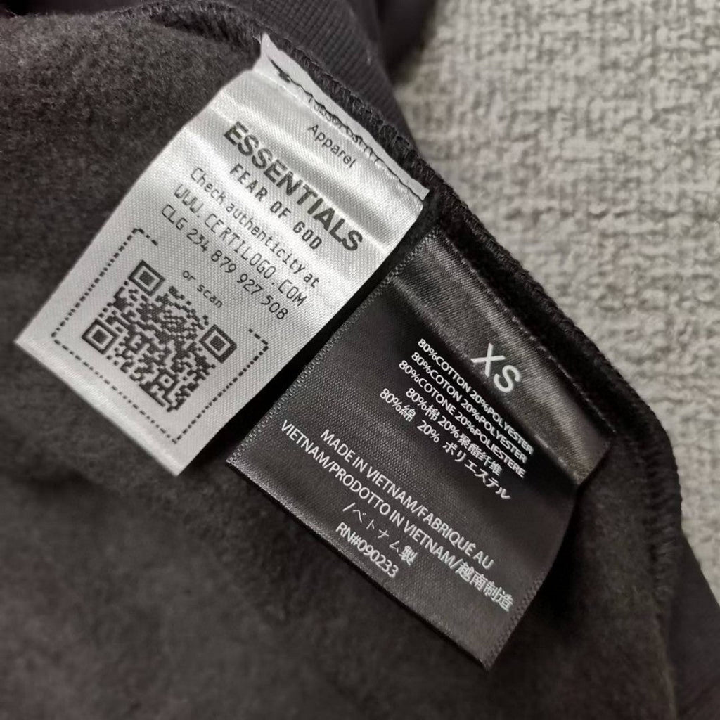 Fear of God Essentials Silicone Letter Graphic Pullover Hoodie