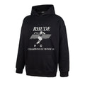 RHUDE Champions Du Monde 91 Soccer Graphic Hoodie Black