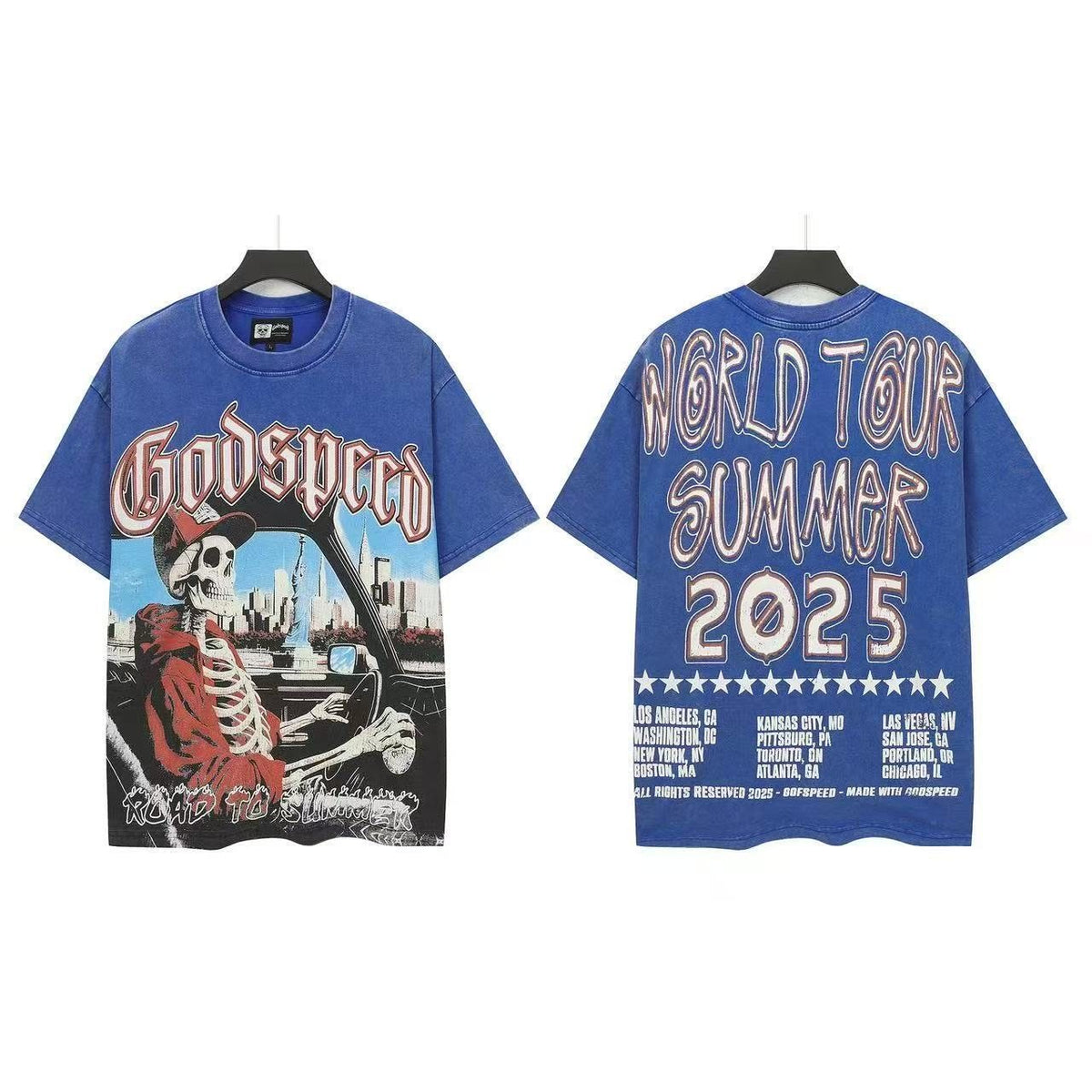 Godspeed World Tour Summer 2025 Skeleton Graphic T-Shirt
