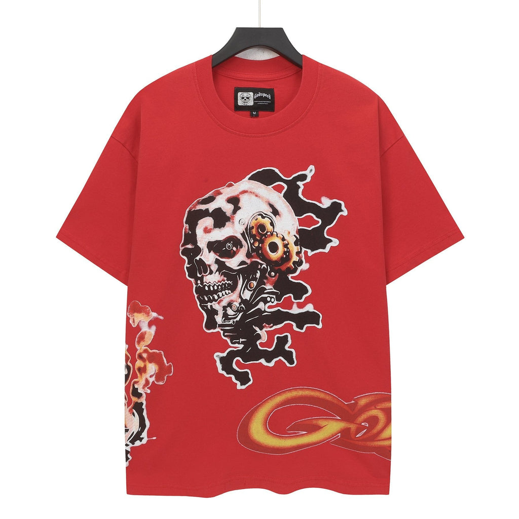 Godspeed Skull Graphic Short-Sleeve T-Shirt