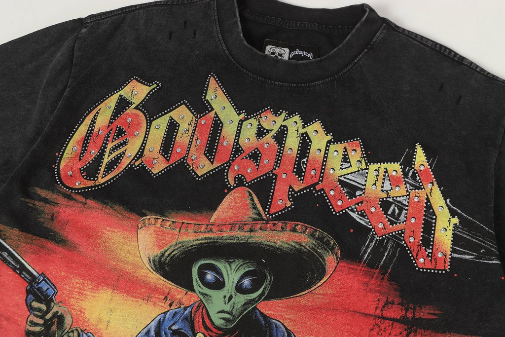 Godspeed Alien Cowboy Graphic T-Shirt