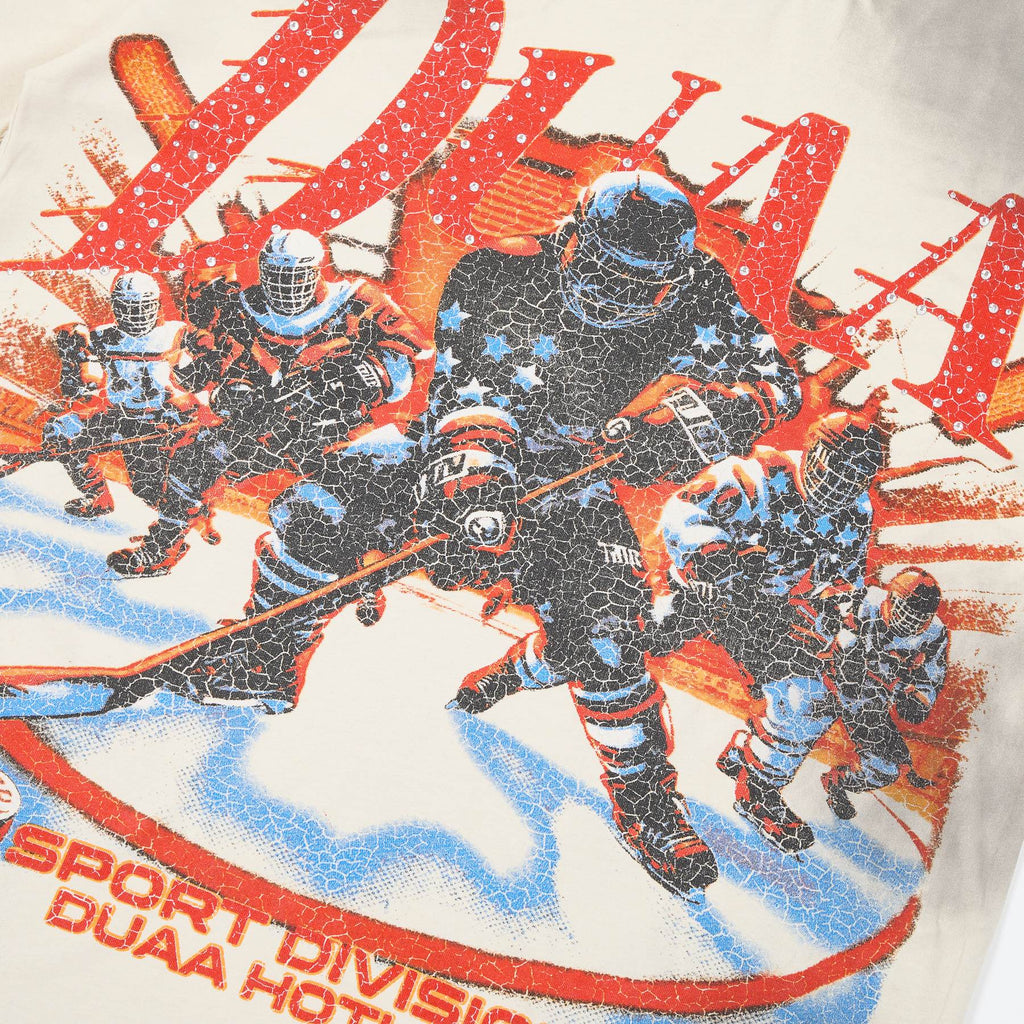 Rough Play Goal Hockey Tie-Dye Graphic T-Shirt