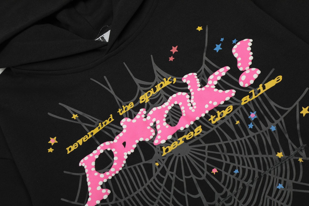 Sp5der Spiderweb Star Graphic Hoodie