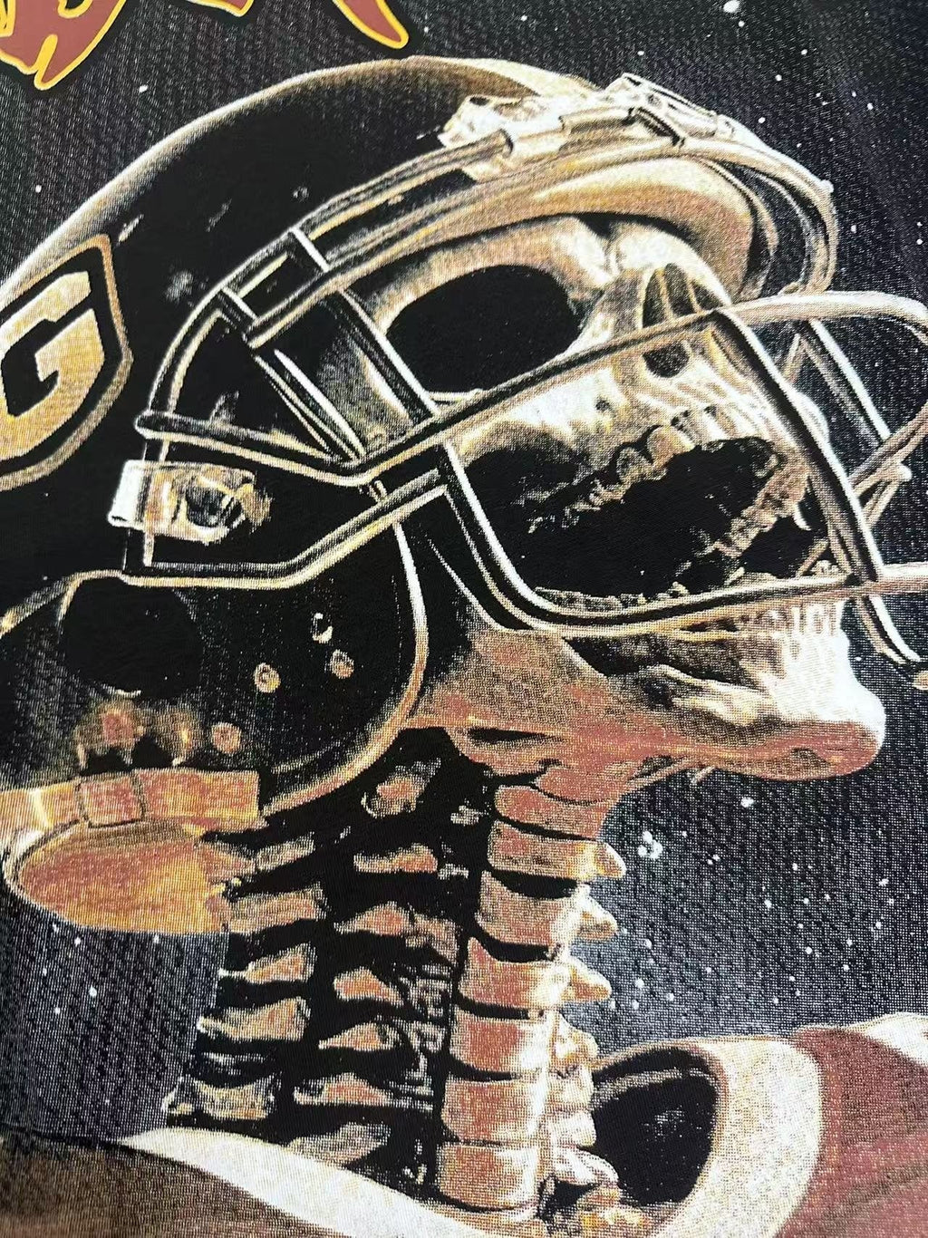 Godspeed Football Skeleton Graphic Short-Sleeve T-Shirt