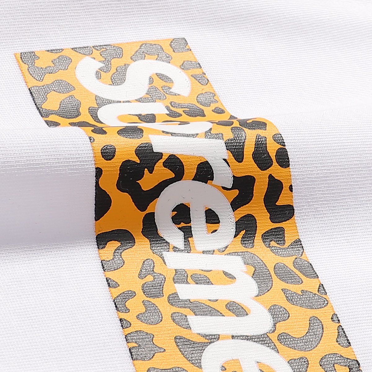 Supreme Leopard Shanghai Graphic Short-Sleeve T-Shirt