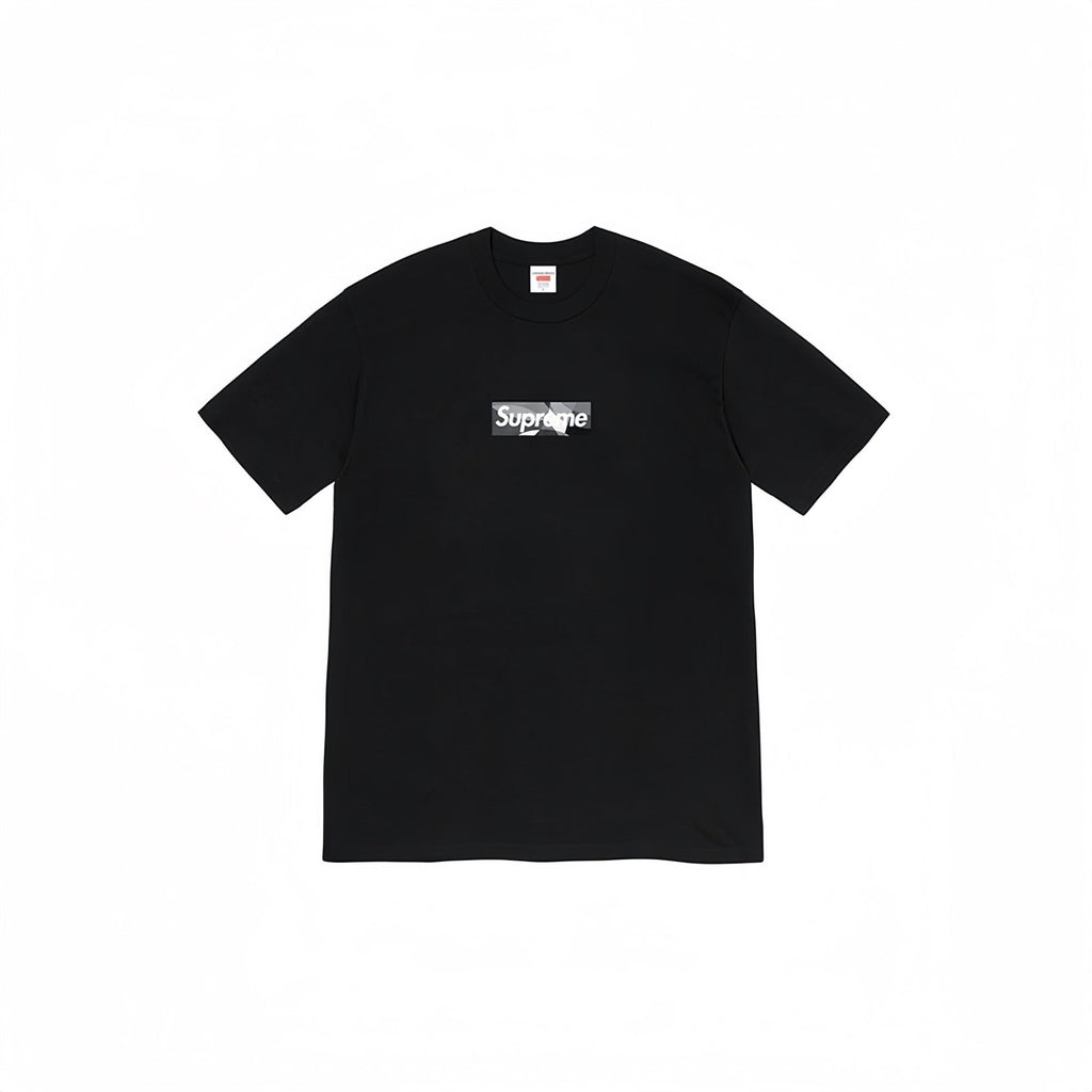 Supreme Black/Gray Box Logo Short-Sleeve T-Shirt