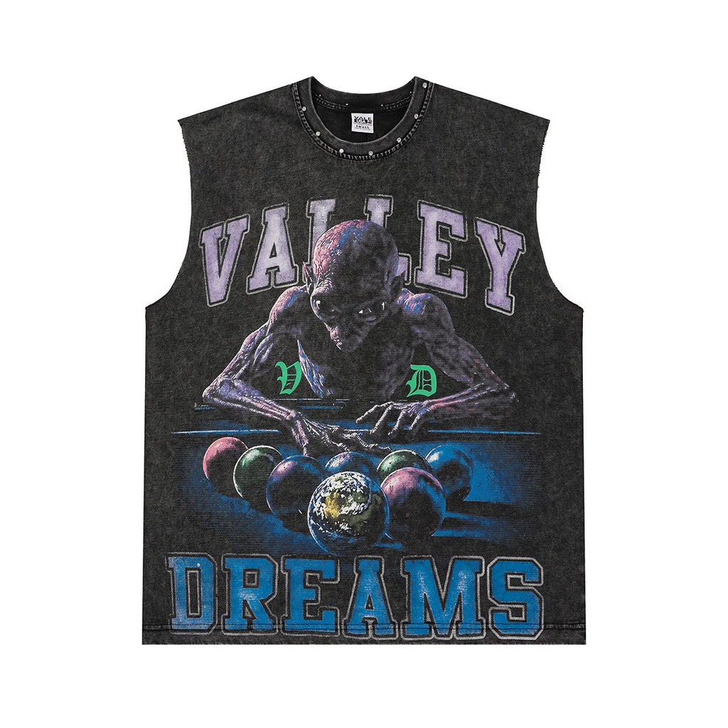 VALLEY Dreams Billiards Graphic Sleeveless T-Shirt
