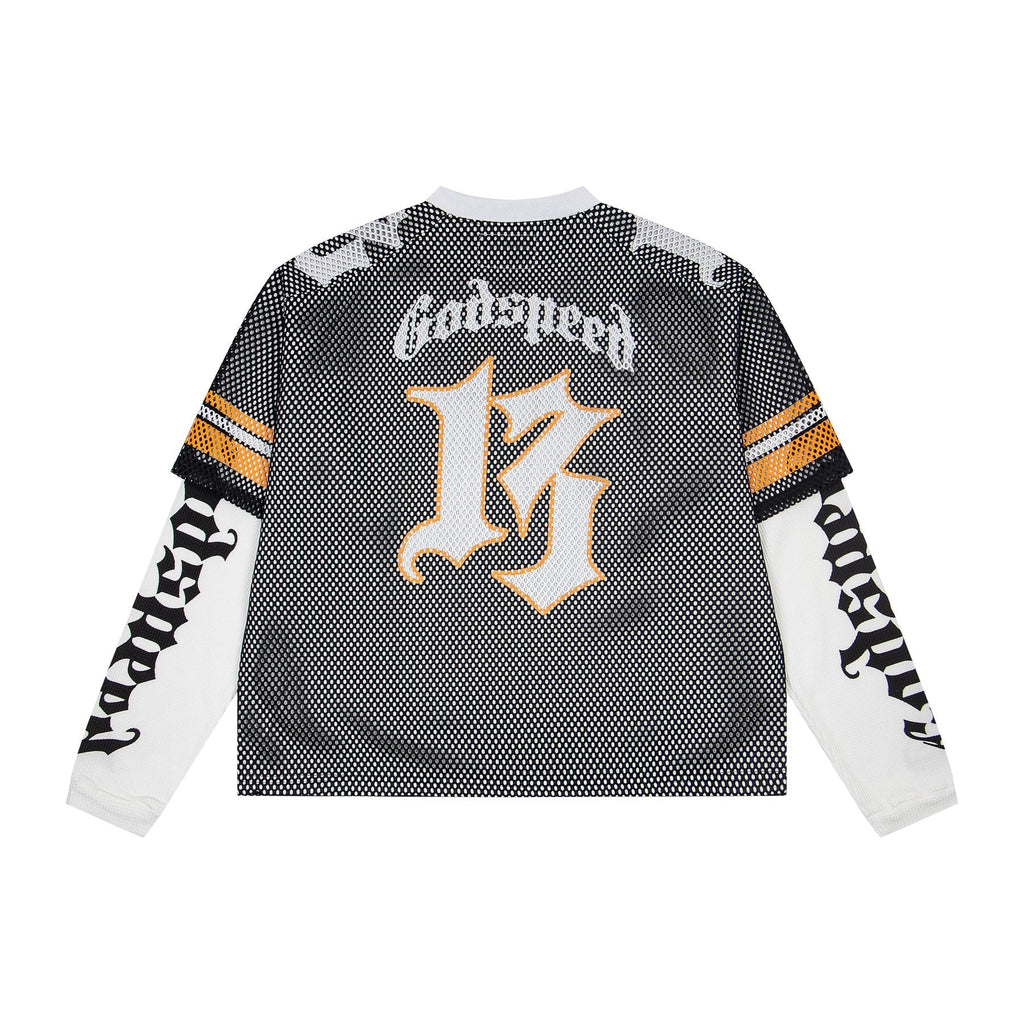 Godspeed Skull Mesh Jersey Long-Sleeve T-Shirt