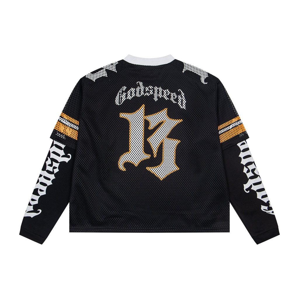 Godspeed Skull Mesh Jersey Long-Sleeve T-Shirt