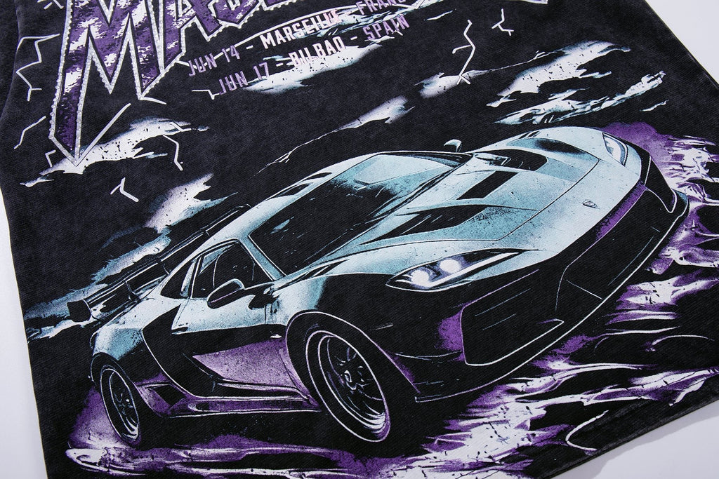 MAJESTIK Washed Rhinestone Graphic T-Shirt