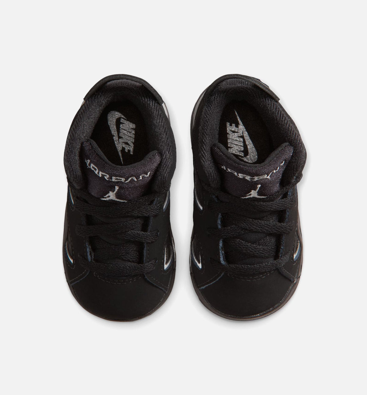 Air Jordan 6 Cap & Gown – Infant/Toddler Lifestyle Shoe in Black/Reflective Silver/Black